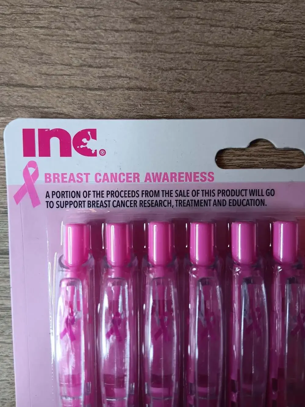 Inc. Breast Cancer Awareness Ballpoint Pens Black Ink 1.0 mm 10 Pack